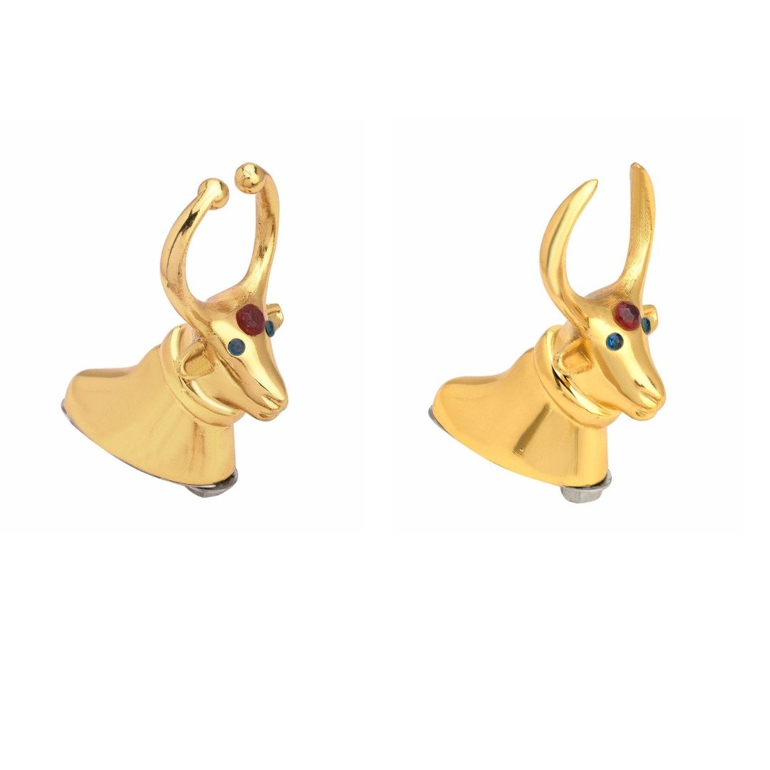 Gold Plated Bull Head